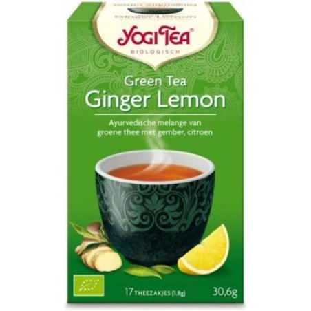 Yogi Tea Organic Green Tea with Ginger and Lemon