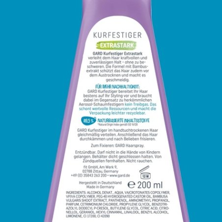 GARD Extra Strong Hair Styling Spray 200ml