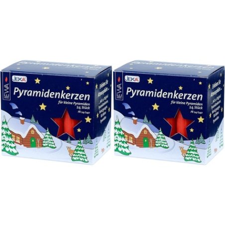 EWA Pyramid Candles 14mm Red