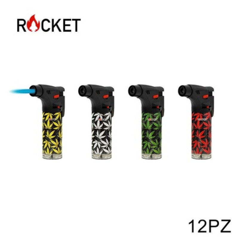 Rocket Turbo Torch Cannabis Assorted 12 Pieces