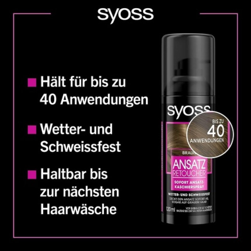 Syoss Root Retoucher Concealer Spray Brown Level 1 120ml