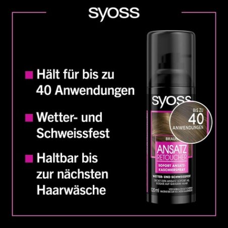 Syoss Root Retoucher Concealer Spray Brown Level 1 120ml