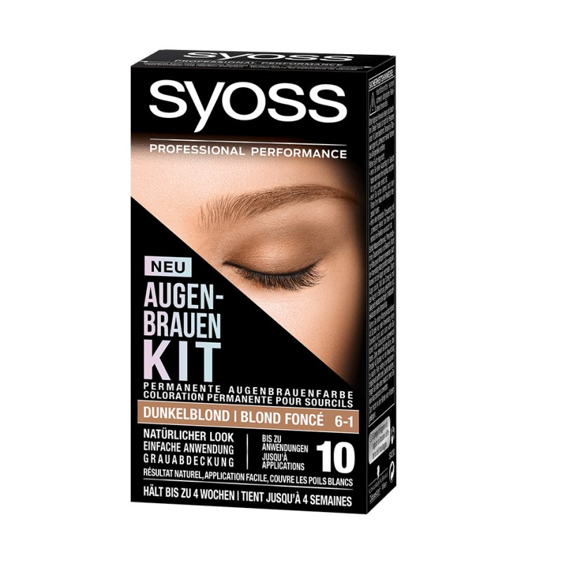 Syoss Eyebrow Kit Eyebrow Color 6-1 Dark Blonde Level 3 17ml