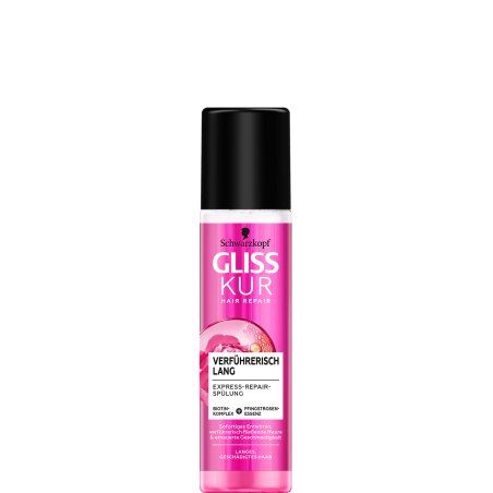 Schwarzkopf Gliss Kur Verführerisch Lang, Express- Repair Spülung 200 ml Femmes