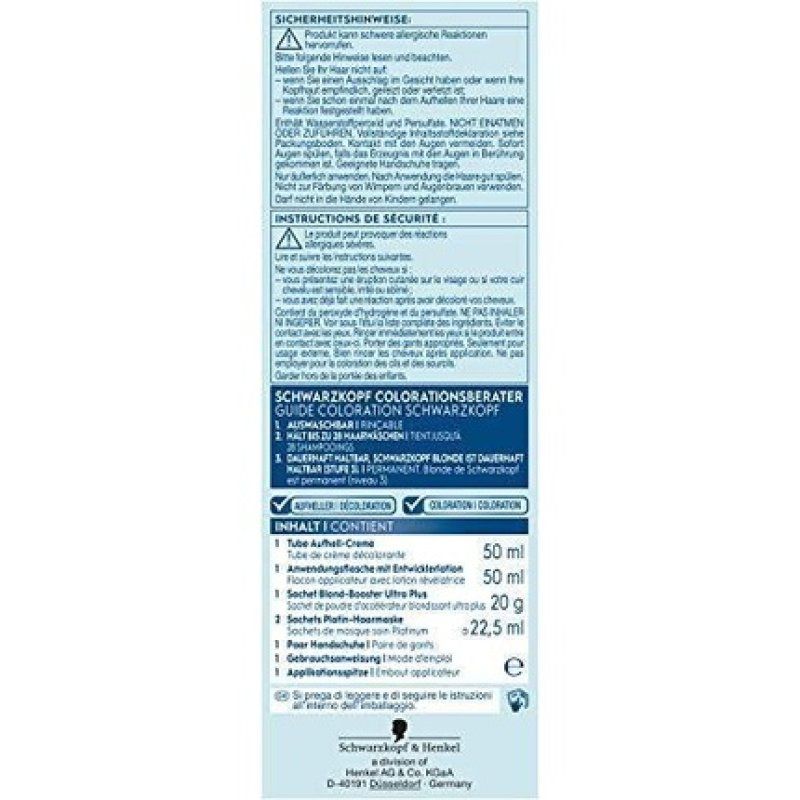 Schwarzkopf Blonde 4015100432336 hair colour