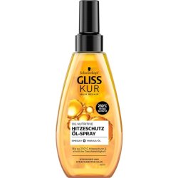 Gliss Kur Oil Nutritive Heat Protection Oil Spray with Omega 9 and Marula Oil 150ml