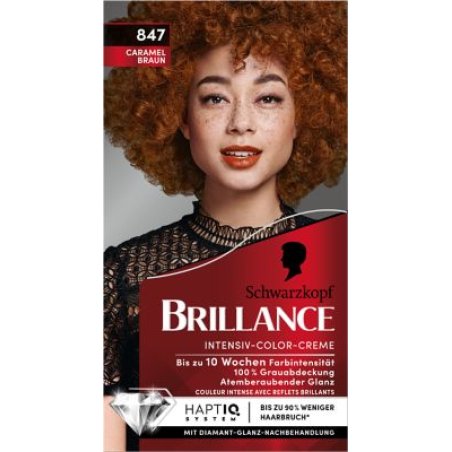 Schwarzkopf Hair Color 847 Caramel Brown, 1 Piece