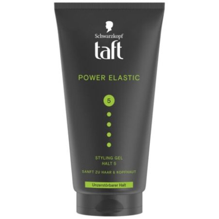 Taft Hair Gel Power Elastic Styling Gel Hold 5 for Firm Hold 150ml