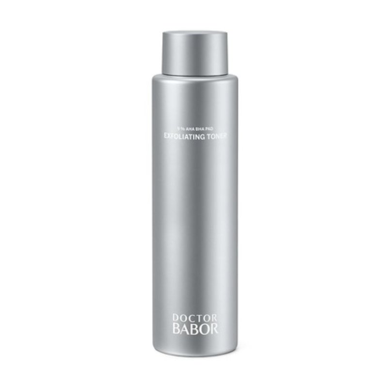 DOCTOR BABOR Exfoliating Toner for Impure and Oily Skin Anti-Pimple and Pore Refining with AHA, BHA and PAD 200ml