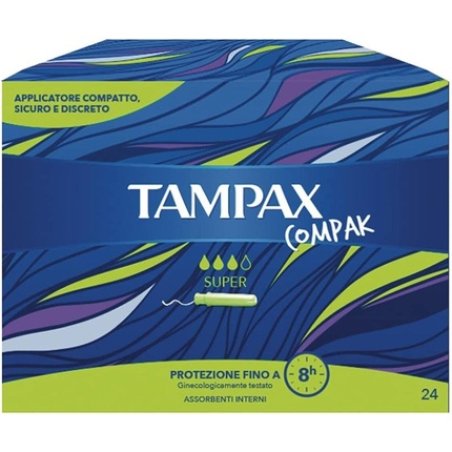 Tampax Compak Super Tampons with Applicator 24cm