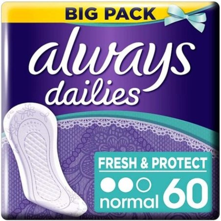 Always Dailies Fresh Protection Normal Panty Liners 60 Pieces
