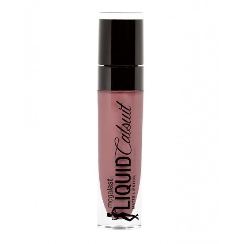 Wet 'n' Wild MegaLast Liquid Catsuit Matte Lipstick with Hydrating Formula 6g Rebel Rose