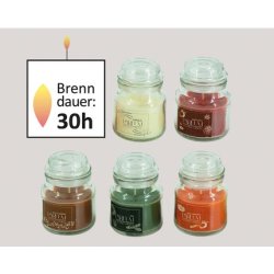 Noor Scented Candle In A Glass Christmas - 6.2x8.4cm, Assorted Scents With 30h Burn Time