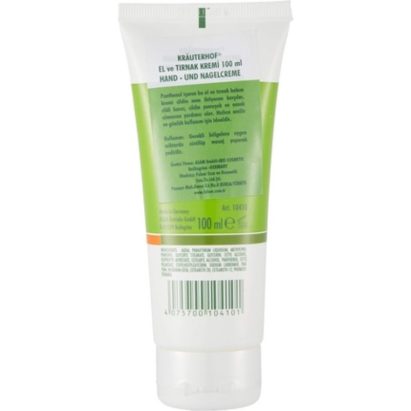 Krauterhof Hand and Nail Cream with Panthenol Parabens Free