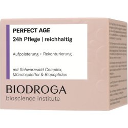 Biodroga Firming Anti-Ageing Skin Care 24 Hour Care Rich 50ml - Vegan Face Moisturising Cream Anti-Wrinkle Bioscience