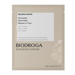 BIODROGA Bioscience Institute Golden Caviar Sheet Mask Vitalizing Face Mask Paraben-Free Silicone-Free Mineral Oil-Free