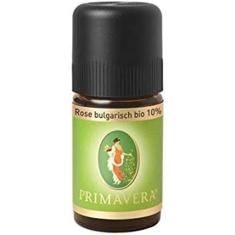 PRIMAVERA Bulgarian Rose Essential Oil 10% 5ml - Aromatherapy Oil for Harmonizing, Uplifting, and Strengthening - Vegan