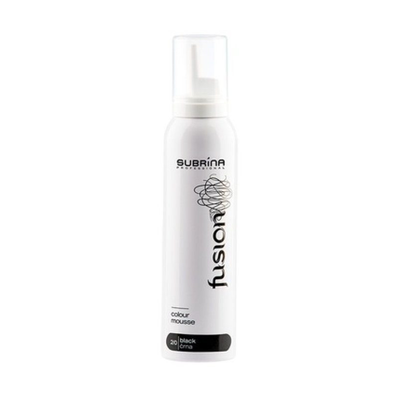Subrina Professional Fusion Hair Colour Leave-In Mousse 20 Black - 125 Ml