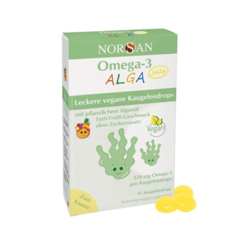 Norsan Omega-3 Kids Alga Jelly Drops 45 Pieces