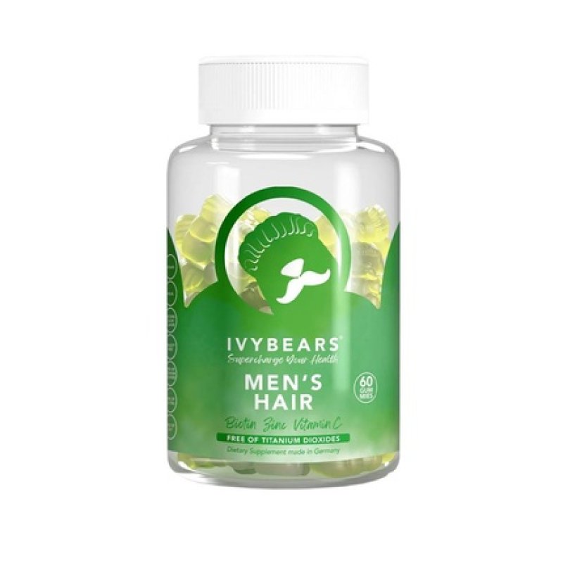 Ivybears Hair Vitamins For Men - 60 Gummies