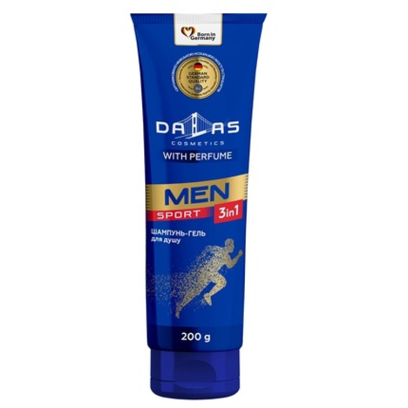 Dalasmen 3 In 1 Shower Gel For Face, Body, And Hair Sport 200ml