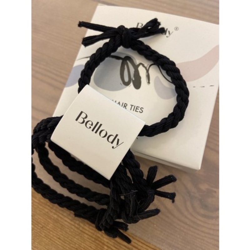 Bellody Original Hair Ties Classic Black 4 Uds