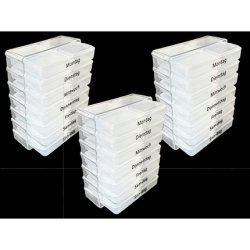 Transparent 7 Day Pill Box Medication Organizer