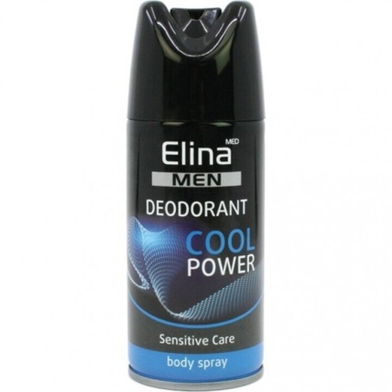 Elina Med Men Deodorant Spray 150ml Cool Power Intensive Fresh Deodorant Scent