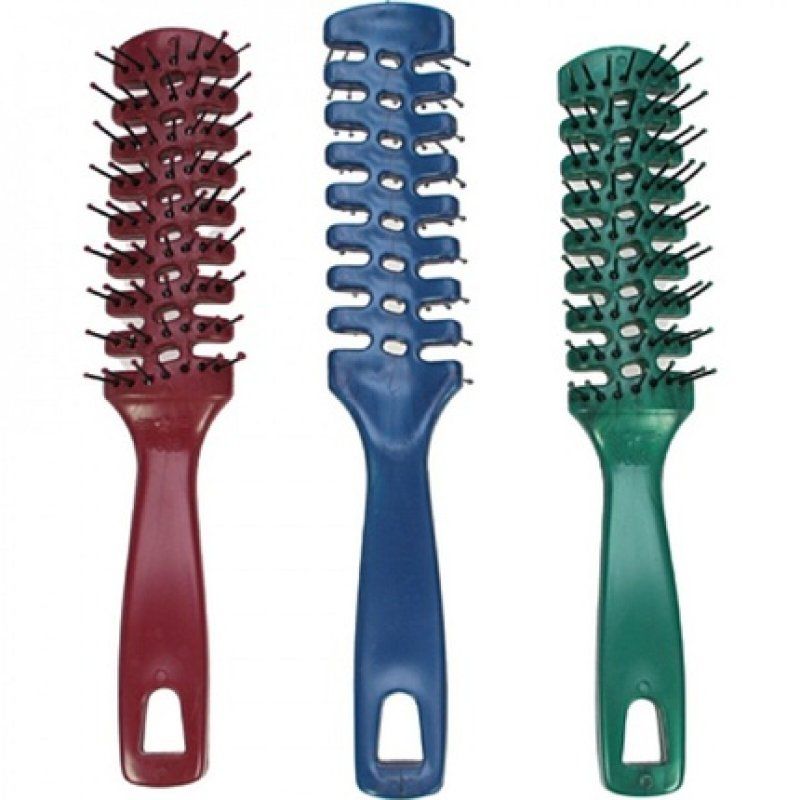 Hair Brush Comb Skeleton Brush Massage with Nubs 20cm Trend Color