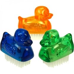 Global 64080 Acrylic Nail Brush for Kids Duck 52mm Orange