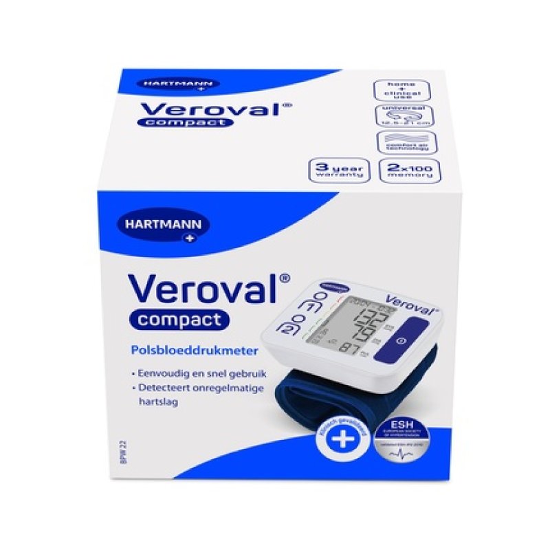 Veroval Compact Wrist Blood Pressure Monitor Bpw22 Sk2 P1