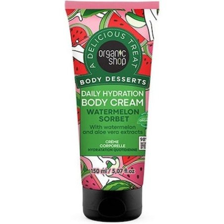 Natura Siberica Organic Shop Body Desserts Watermelon Sorbet Moisturizing Body Cream 150ml