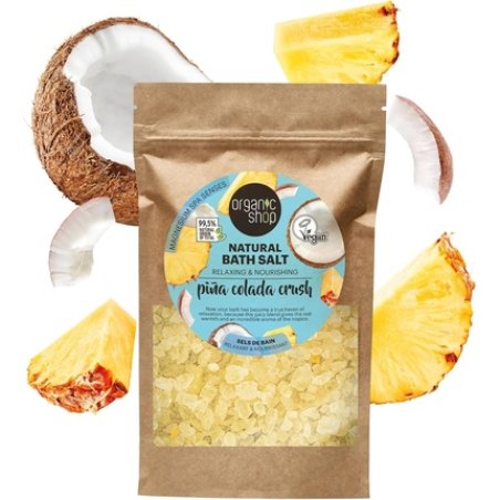 Organic Shop Pina Colada Crush Relaxing Nourishing Natural Bath Salt 500g
