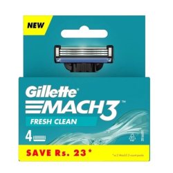 Gillette Mach3 Fresh Clean Blades 4 Pieces