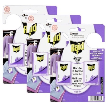 RAID TARMICIDA GEL 6 PZ LAVANDA 3 PZX 2 CIALDE
