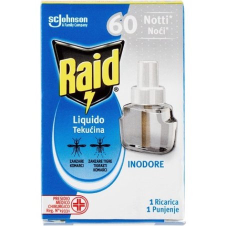 Raid Electric Liquid Refill Common Mosquito Repellent and Tiger Odorless 35ml