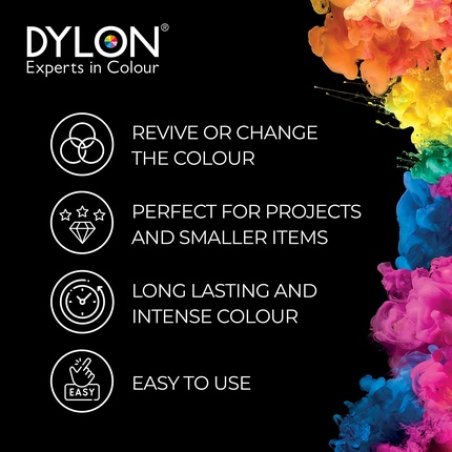 DYLON Hand Dye Fabric Dye Sachet for Clothes Soft Furnishings and Projects 50g Navy Blue