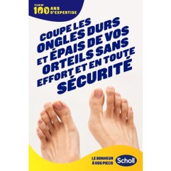Scholl Nail Clipper for Hard and Thick Toenails