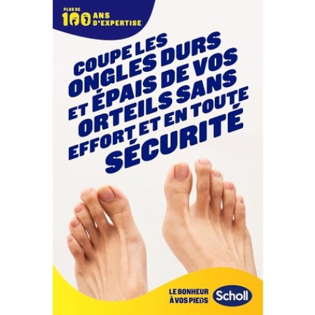 Scholl Nail Clipper for Hard and Thick Toenails