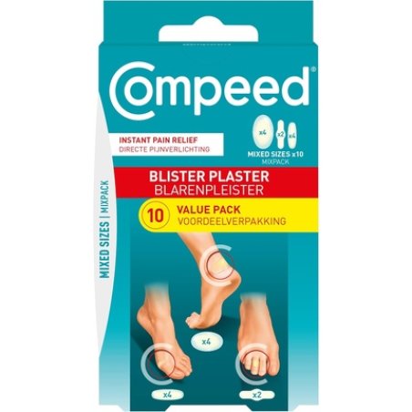 Compeed Mix 10 Hydrocolloid Plasters Foot Treatment