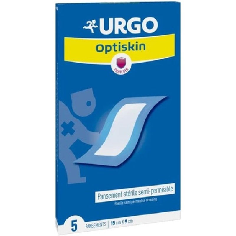 Urgo Optiskin Semi-Permeable Sterile Dressing 15 x 9cm - Pack of 5