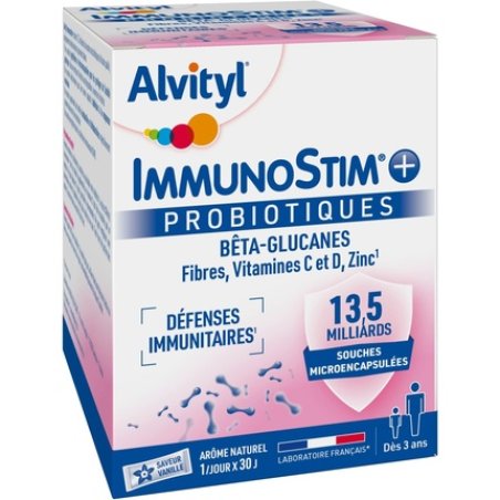 Alvityl Immunostim Sachet Vanilla Flavor Probiotics Beta-Glucans