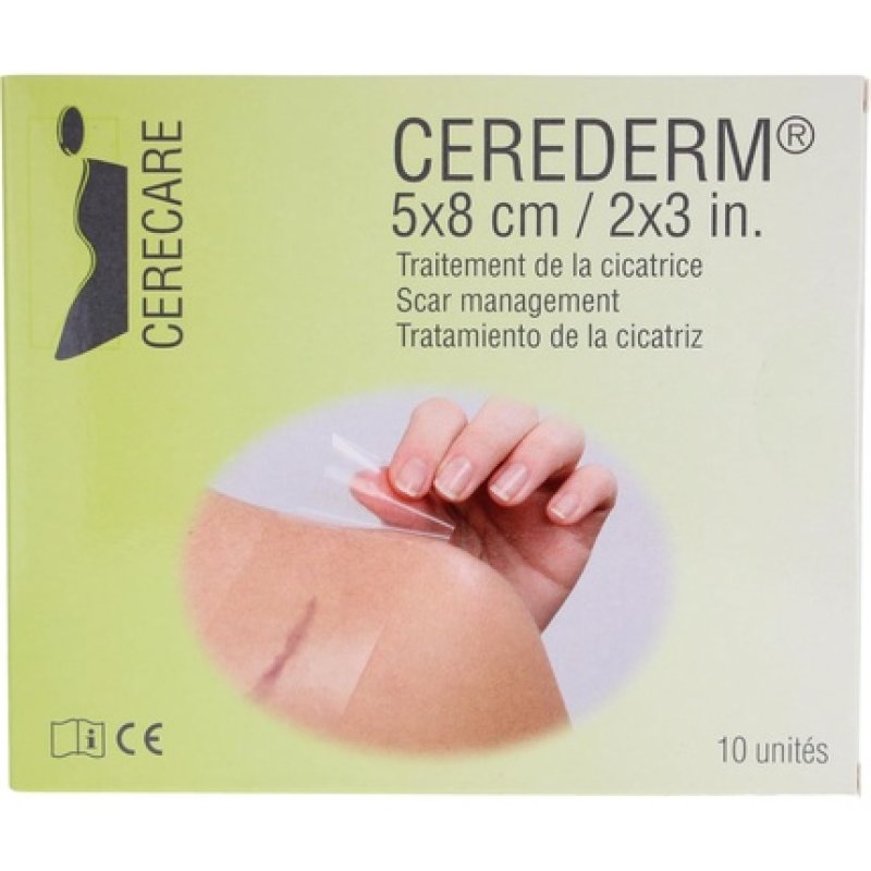 Cerecare Cerederm Rectangle Scar Management Pads 10 Units 5x8cm Sterile