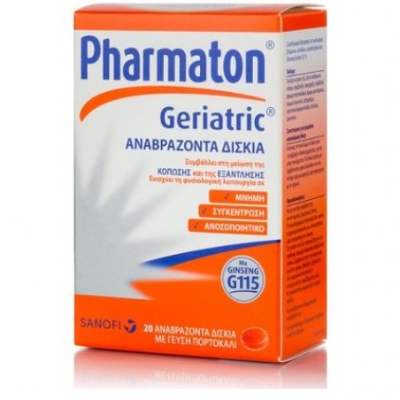 Pharmaton Pharmaton Geriatric Effervescent Tablets With Orange Flavor - 20 Effervescent Tablets