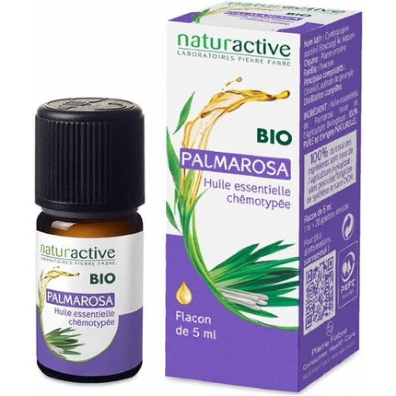 Naturactive Palmarosa Essential Oil Cymbopogon Martinii Organic 5ml