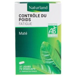 Naturland Mate Weight Control Organic 75 Vegi-Capsules