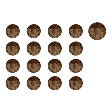 Beautynails Bna Strass Smoked Topaz Size 5 - 17 Mm, 1440 Pieces