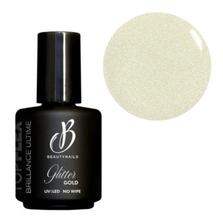 Beautynails Bna Top Flex Glitter Gold 15ml