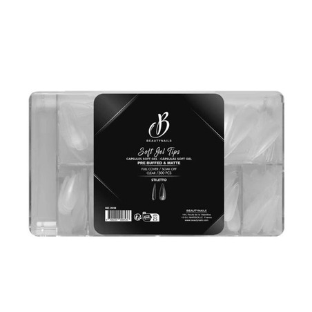 Beautynails Bna Tips Soft Gel Stiletto Pre Buffed & Matte