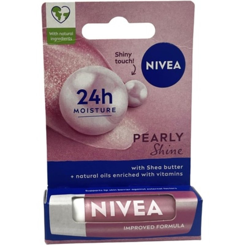 Nivea Pearly Shine Caring Lip Balm 4.8g
